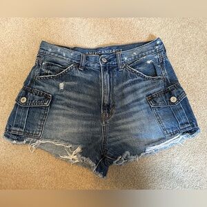 American Eagle Outfitters Women's Blue Denim Shorts